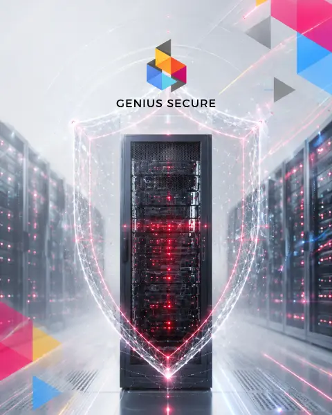 Genius Secure sunucu güvenliği kampanya görseli